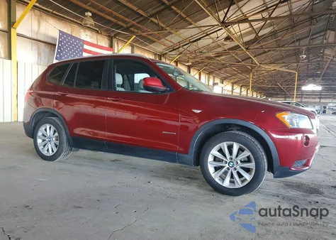 2013 BMW X3 xDrive28I z USA, uszkodzony, nr VIN 5UXWX9C50D0A29958